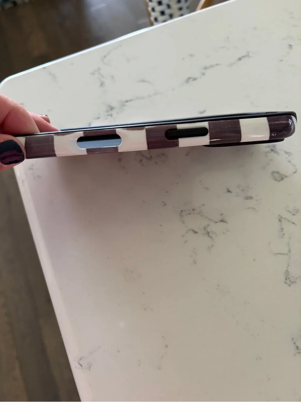 Checkerboard Black & White Phone Case - Mackenzie Childs Collaboration